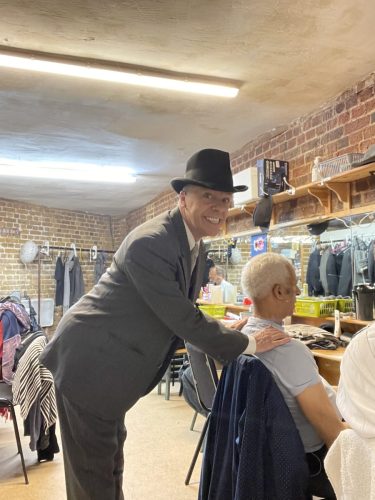 Give the legend a shoulder rub.Derek is such a gent and lovely man