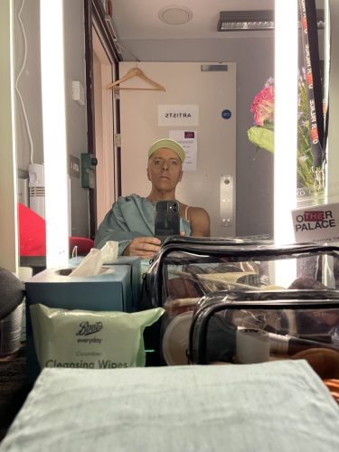 Waiting for the rush at the finale and taking a minute x