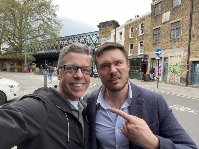Out between shows with Sam underwood who lead the show. Famed for Dynasty on TV