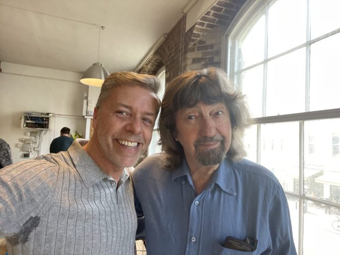 With the boss Sir Trevor Nunn x
