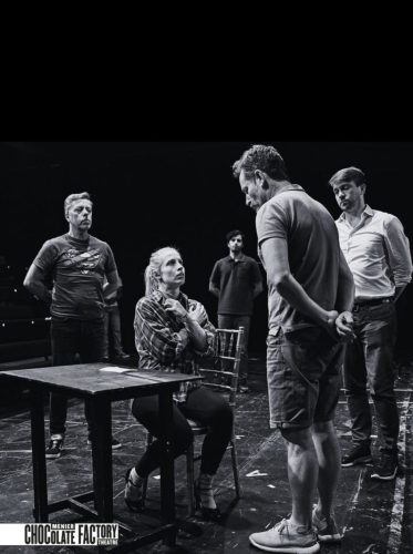 Rehearsing the interrogation scene