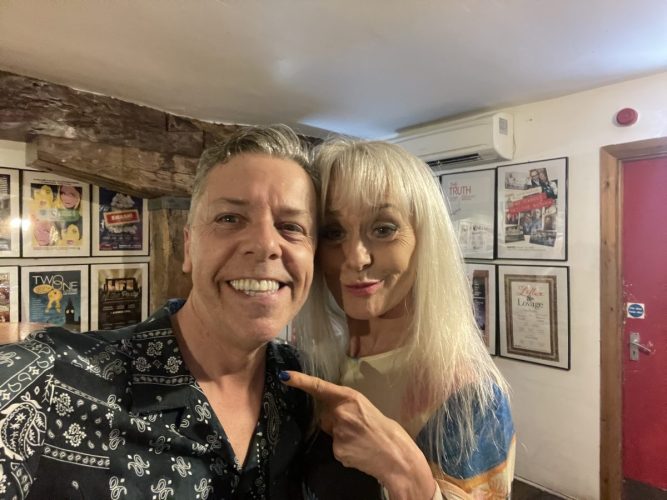 After show drinks with Tracie Bennett